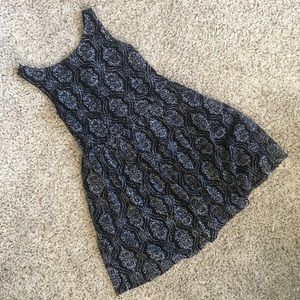 Black and White Print Dress